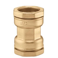 Knelmof, messing, 1/2" FF, (drink)water, Caleffi Deca 863